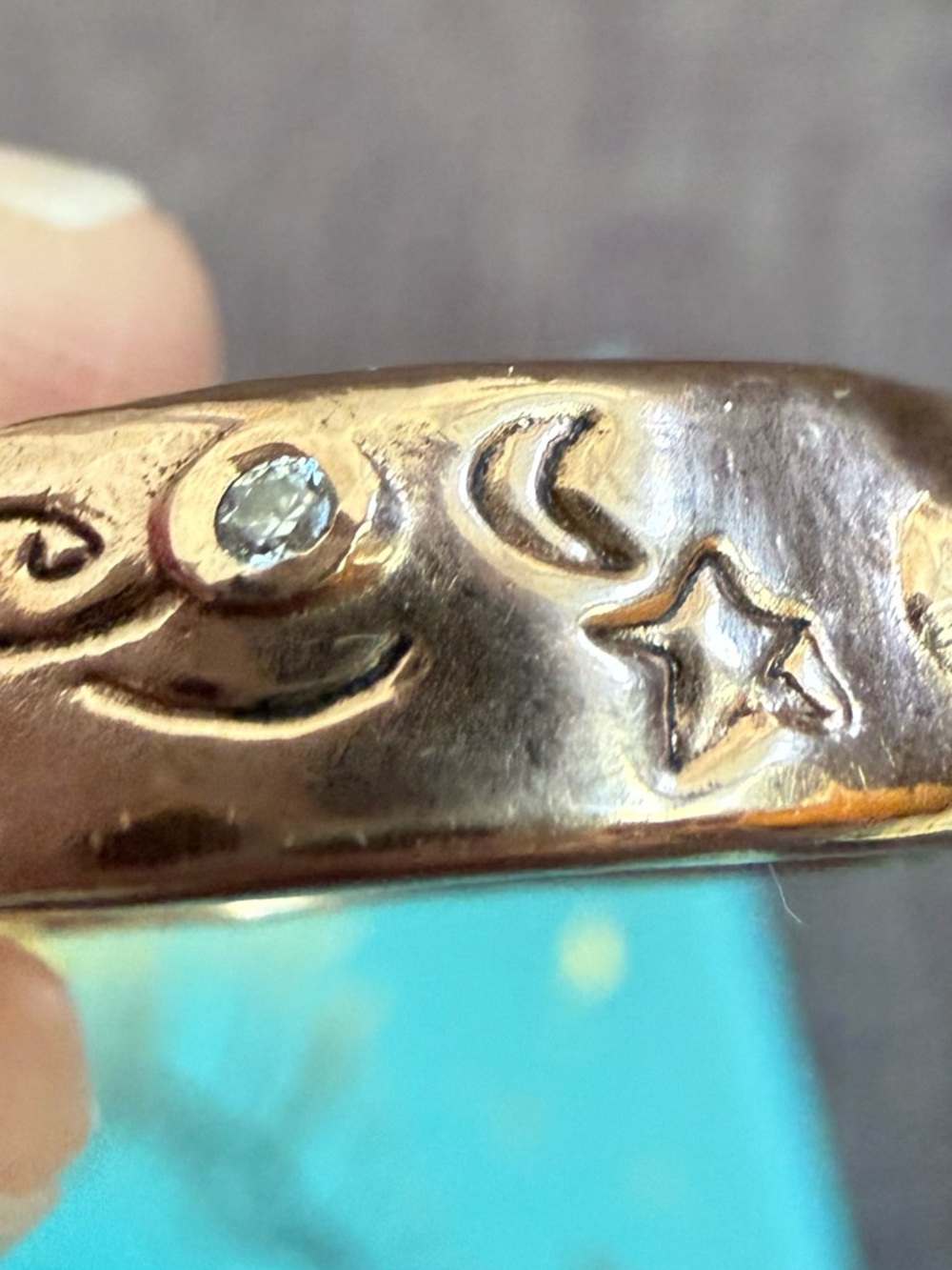 Jes Maharry 14 K Rose Gold and Diamonds “infinite love” ring GORGEOUS! - Picture 10 of 16